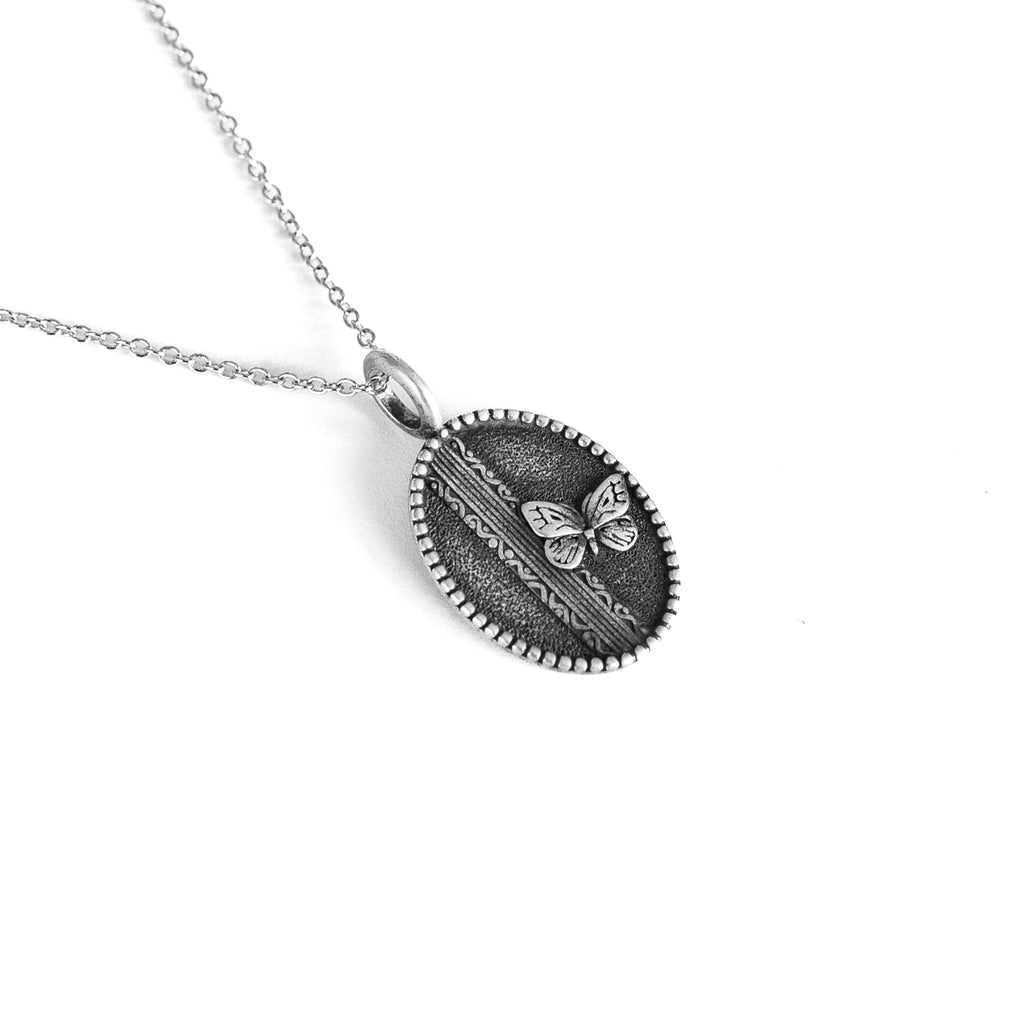 Colgante Butterfly Effect de plata 925 BOASI con cadena, mariposa