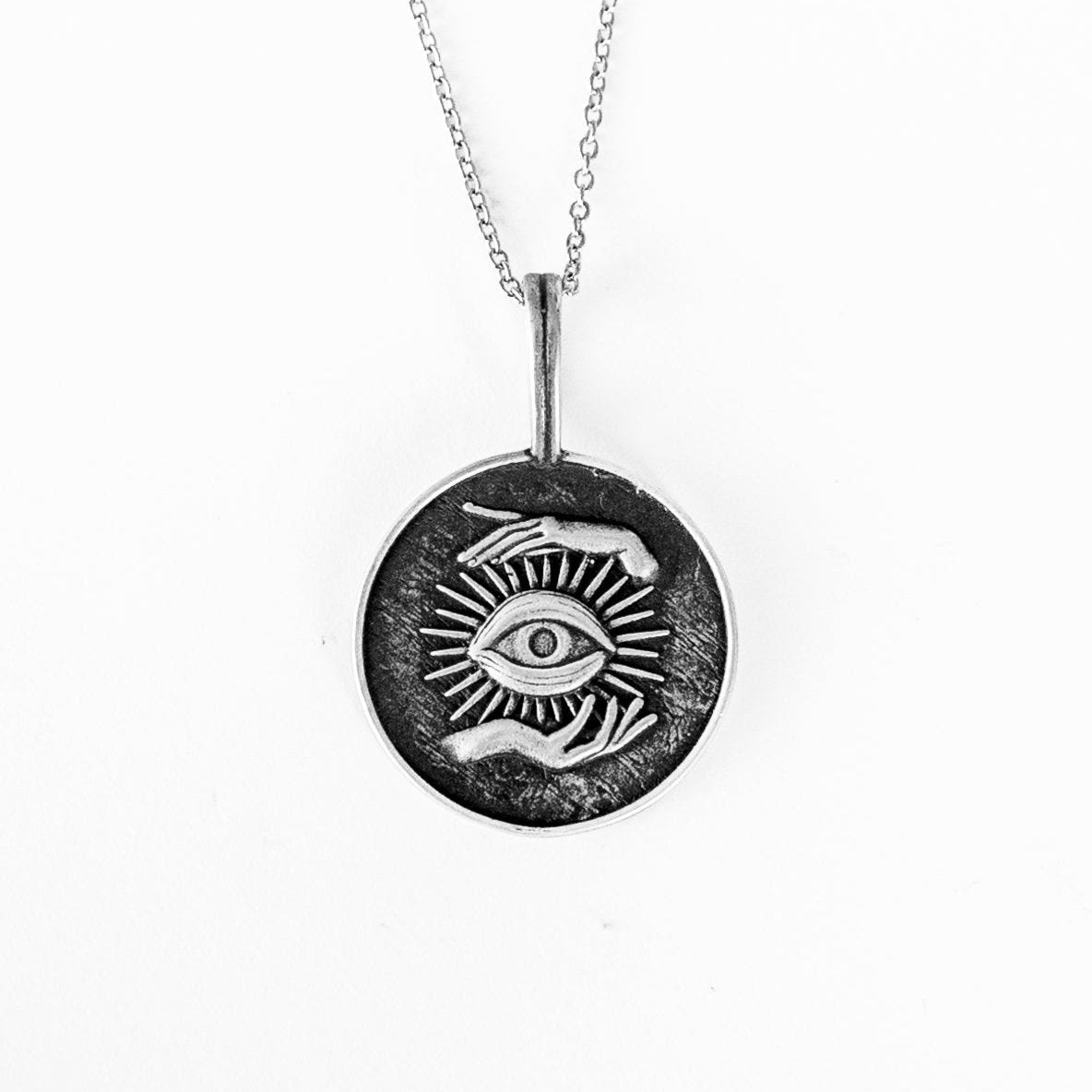 Colgante Eyes Talk de plata 925 BOASI con cadena, ojo