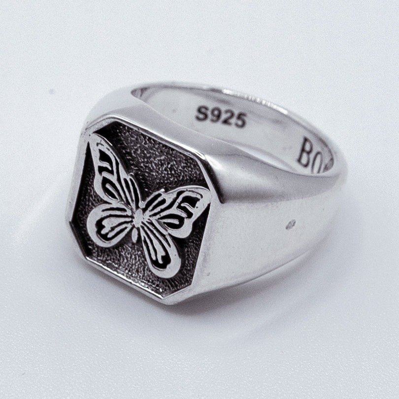 Anillo Butterfly de plata 925 BOASI, vista lateral