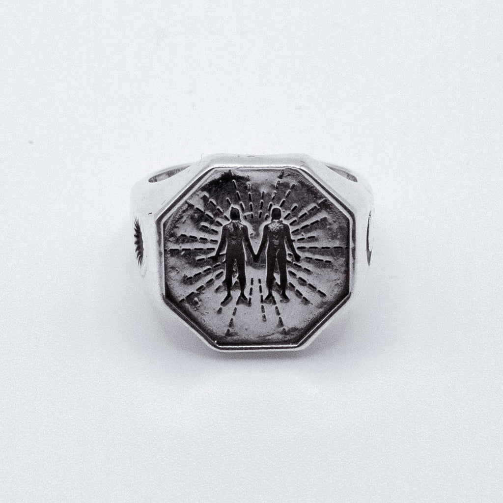Anillo Soul de plata 925 BOASI, detalle del grabado