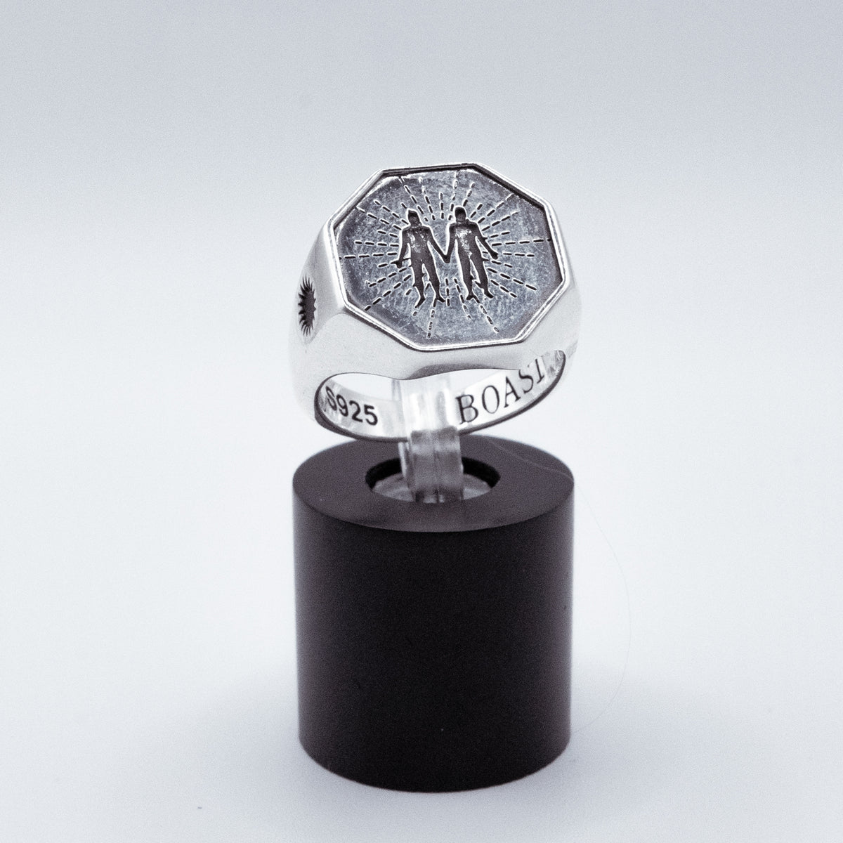 Anillo Soul de plata 925 BOASI, vista lateral